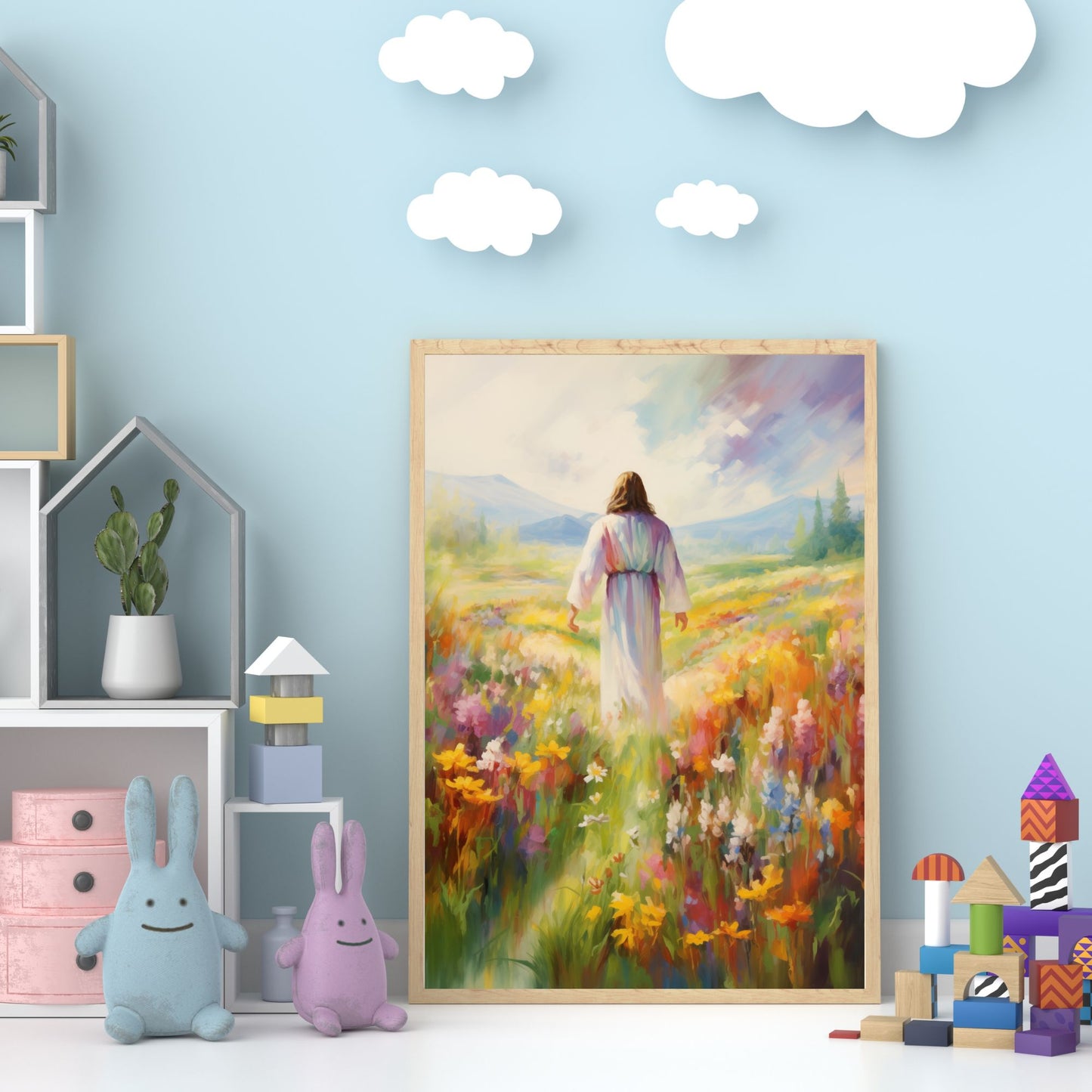 Jesus In Paradise | Impressionist Style | Fine Art Print