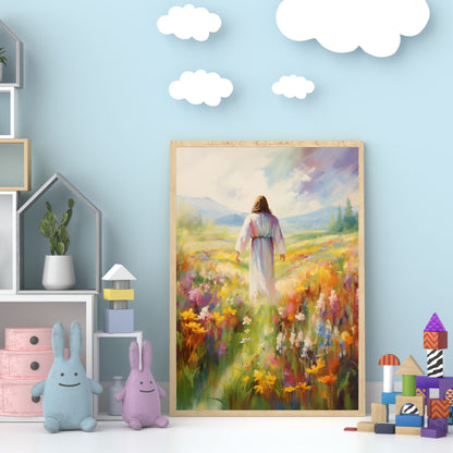 Jesus In Paradise | Impressionist Style | Fine Art Print