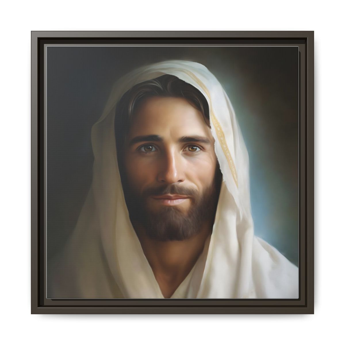 Portrait Of The Messiah Jesus Canvas Print