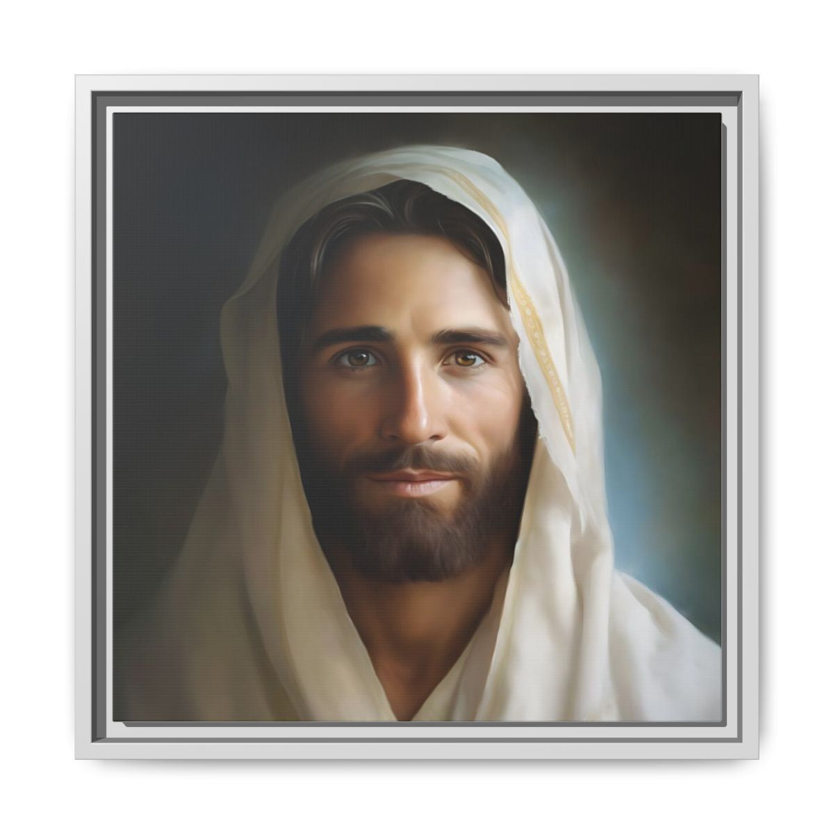 Portrait Of The Messiah Jesus Canvas Print