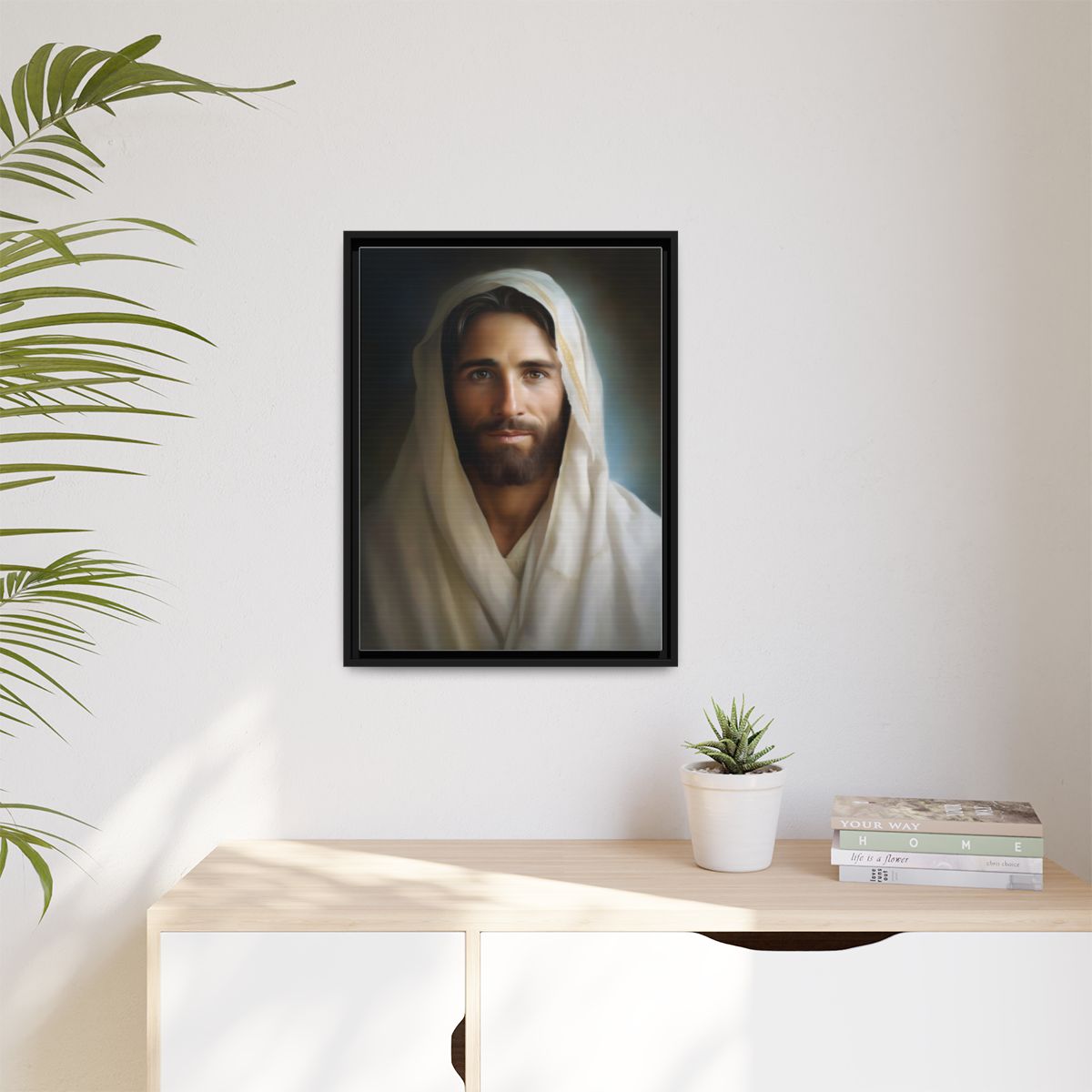 Portrait Of The Messiah Jesus Canvas Print