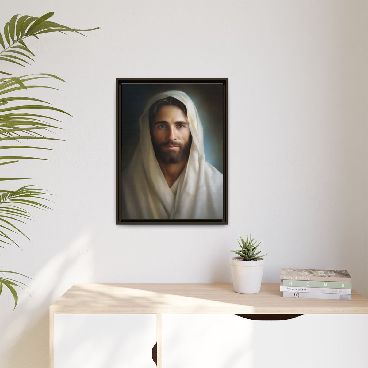 Portrait Of The Messiah Jesus Canvas Print