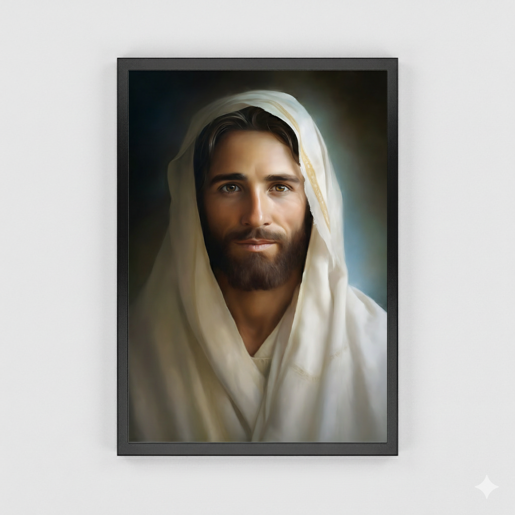 Portrait Of The Messiah Jesus | Realistic Style | Fine Art Print