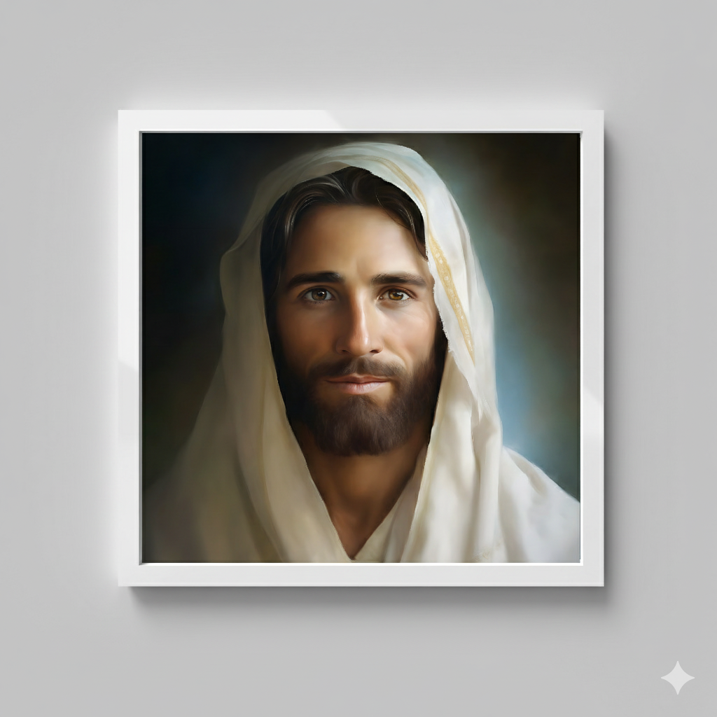 Portrait Of The Messiah Jesus | Realistic Style | Fine Art Print