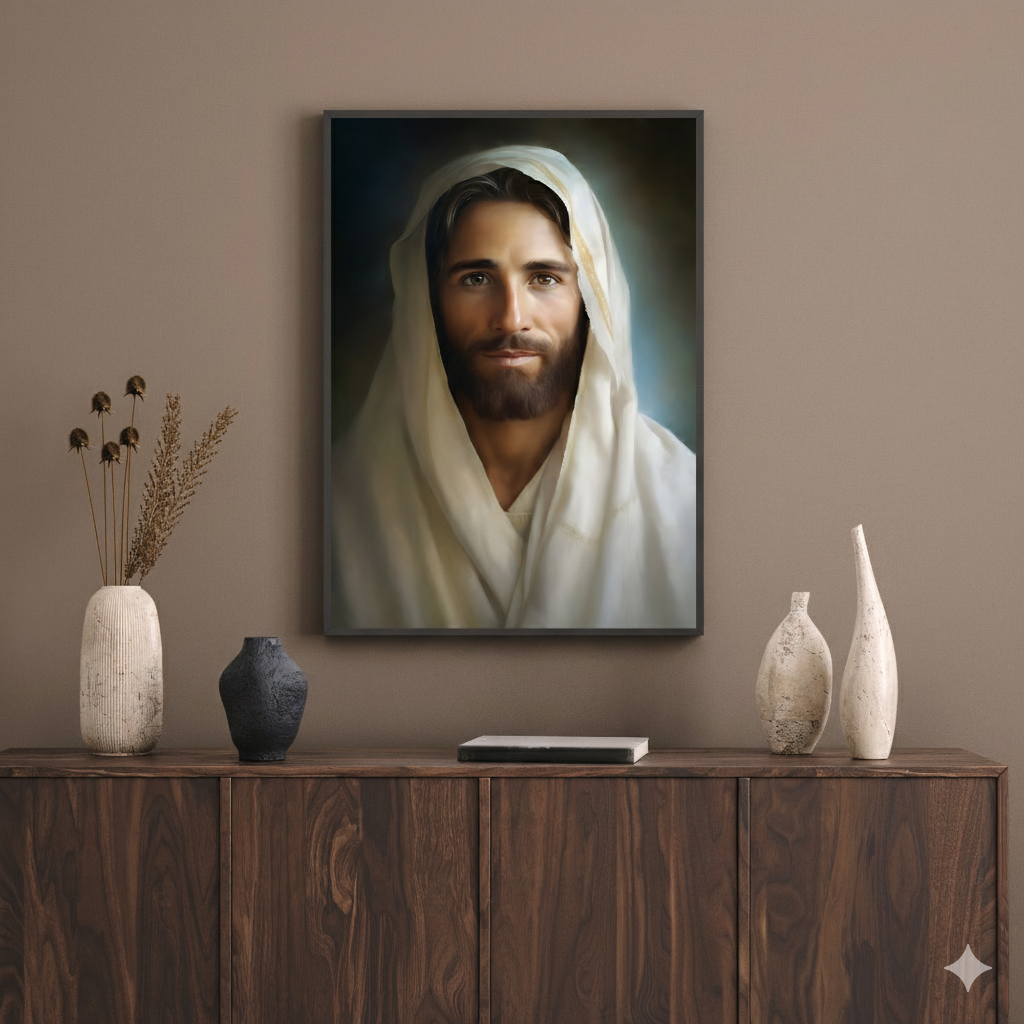 Portrait Of The Messiah Jesus | Realistic Style | Fine Art Print