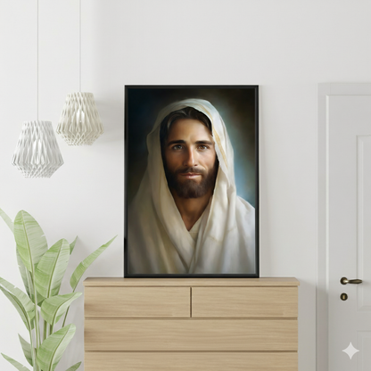 Portrait Of The Messiah Jesus | Realistic Style | Fine Art Print