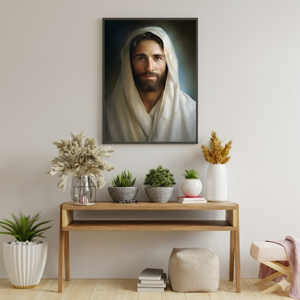 Portrait Of The Messiah Jesus | Realistic Style | Fine Art Print
