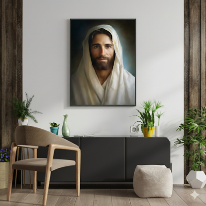 Portrait Of The Messiah Jesus | Realistic Style | Fine Art Print