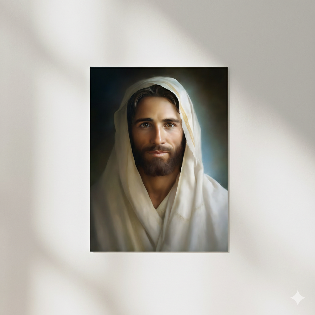 Portrait Of The Messiah Jesus | Realistic Style | Fine Art Print