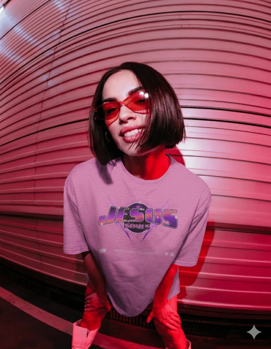 Jesus Saves 80s Style Retro T-Shirt