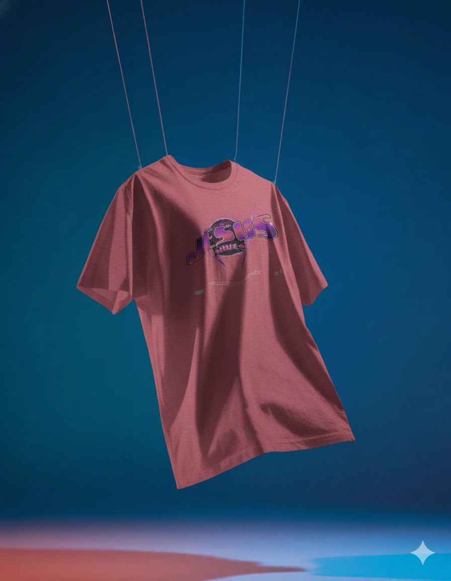 Jesus Saves 80s Style Retro T-Shirt