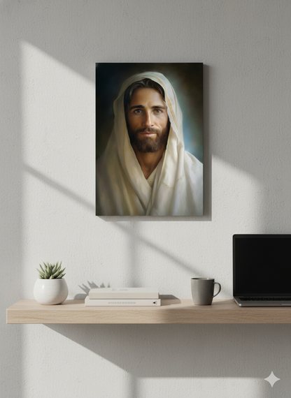 Portrait Of The Messiah Jesus | Comforting | Christian Canvas Wall Art