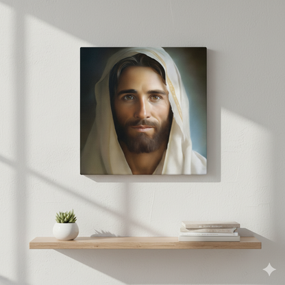 Portrait Of The Messiah Jesus | Comforting | Christian Canvas Wall Art