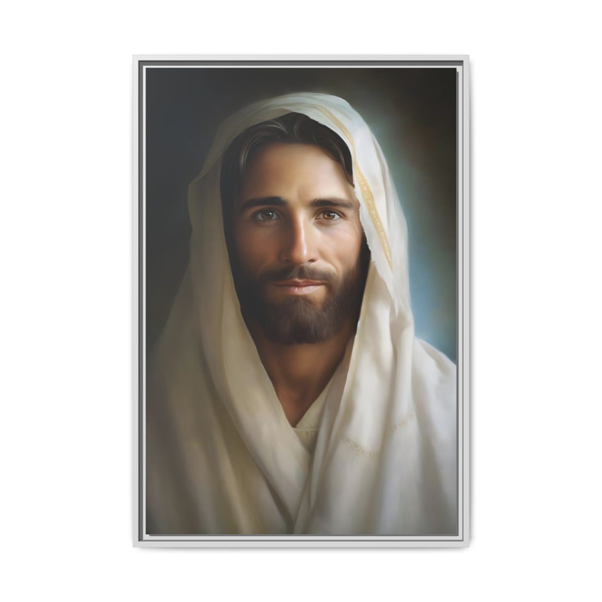 Portrait Of The Messiah Jesus Canvas Print