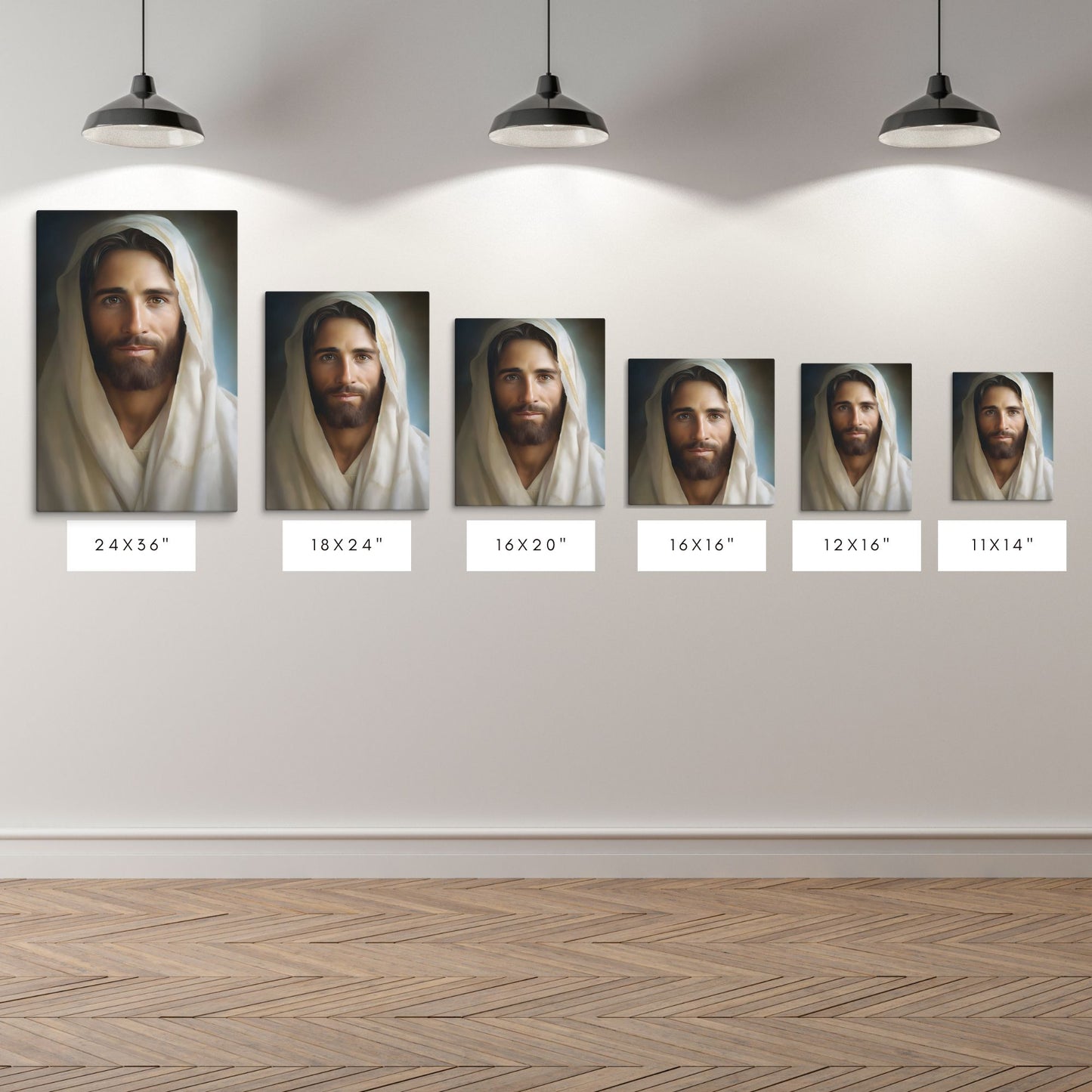 Portrait Of The Messiah Jesus | Comforting | Christian Canvas Wall Art
