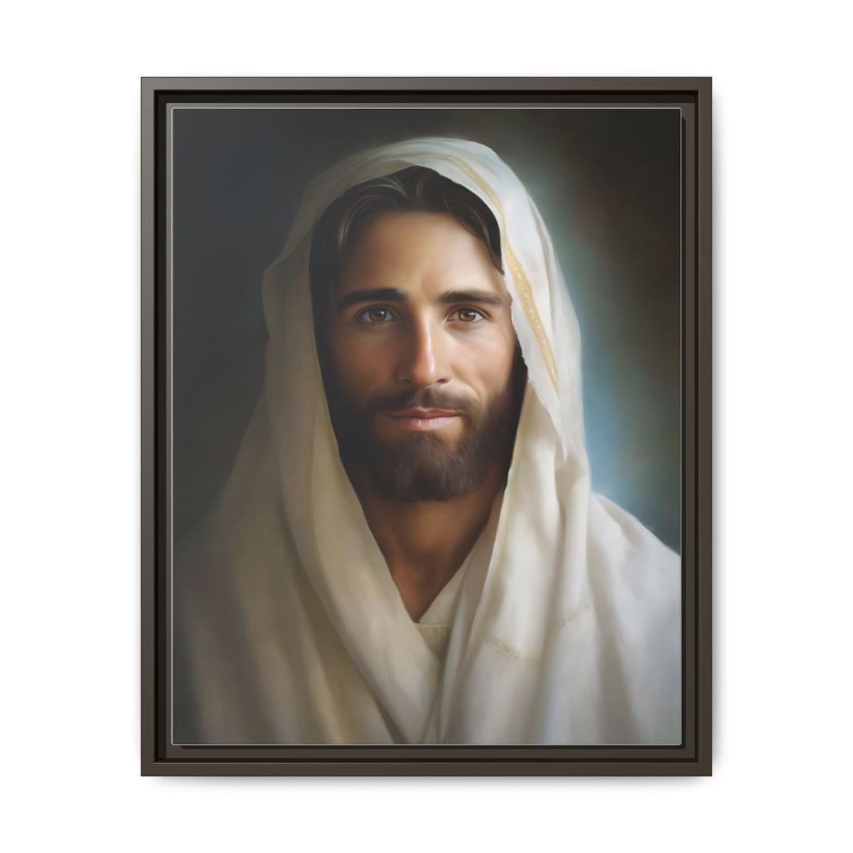 Portrait Of The Messiah Jesus Canvas Print