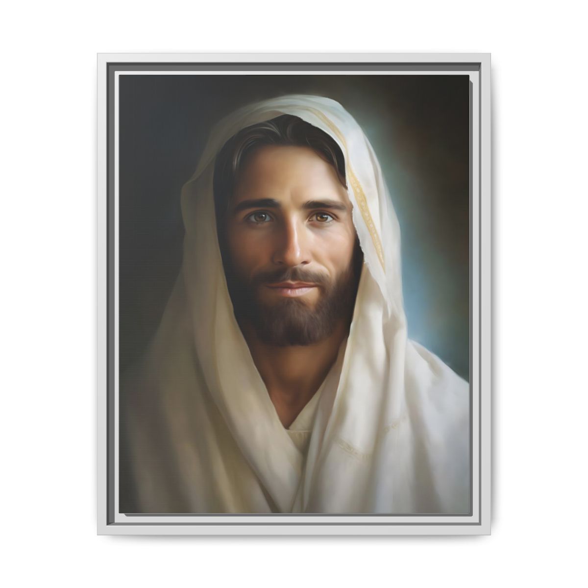 Portrait Of The Messiah Jesus Canvas Print