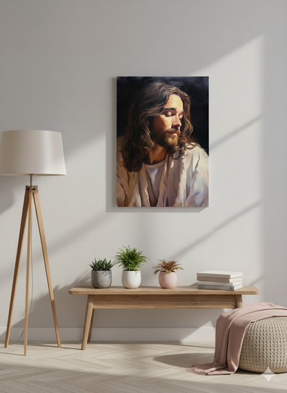 Jesus The Son Of Man | Classical & Elegant | Christian Canvas Wall Art