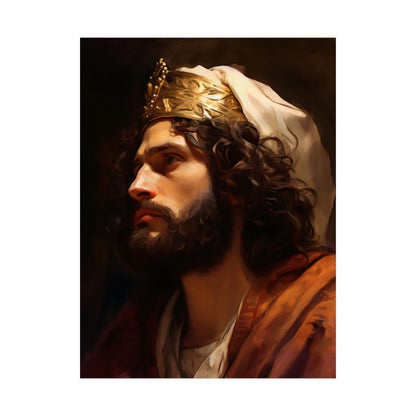 "Portrait Of King David" – Christian Art Print