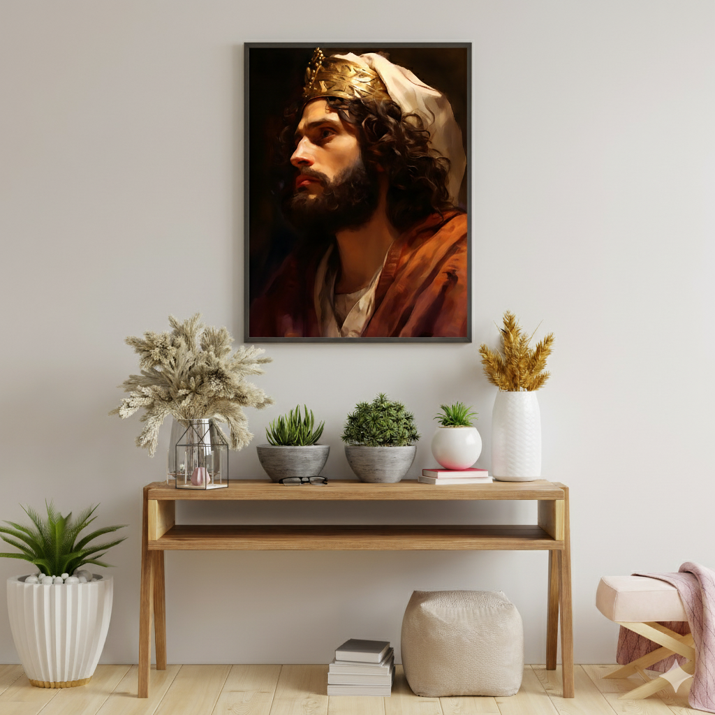 Portrait Of King David | Traditional Style | Fine Art Print