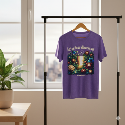 Matthew 7:7 Bible Verse Christian T Shirt