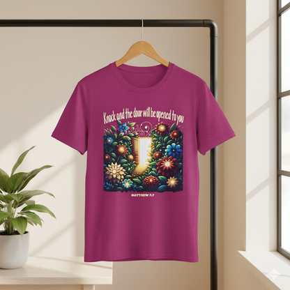 Matthew 7:7 Bible Verse Christian T Shirt