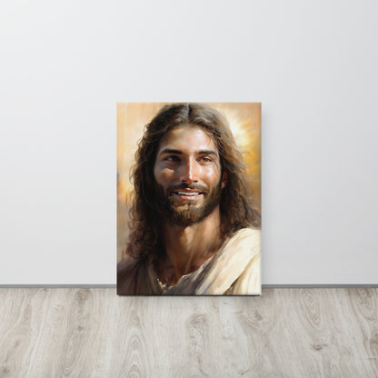 "Christ's Loving Smile" - Christian Canvas Print Wall Art