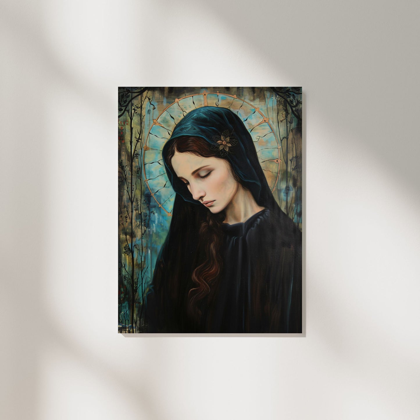 Madonna In Blue | Art Nouveau Style | Fine Art Print