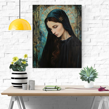 Madonna In Blue | Art Nouveau Style | Fine Art Print