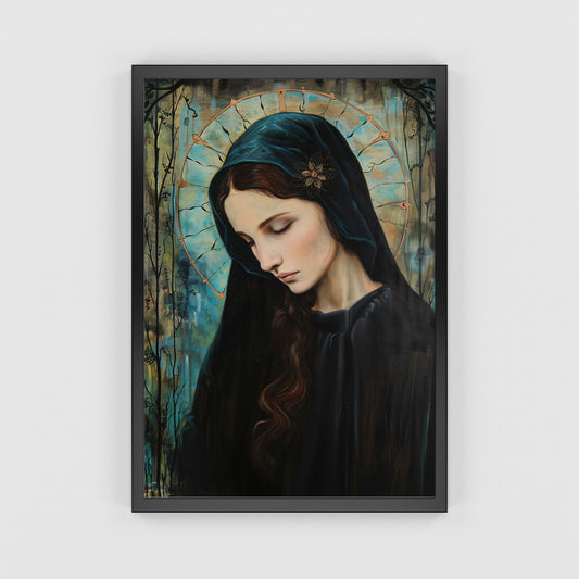 Madonna In Blue | Art Nouveau Style | Fine Art Print