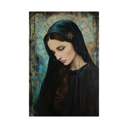 “Madonna In Blue” – Art Nouveau Virgin Mary Art Print