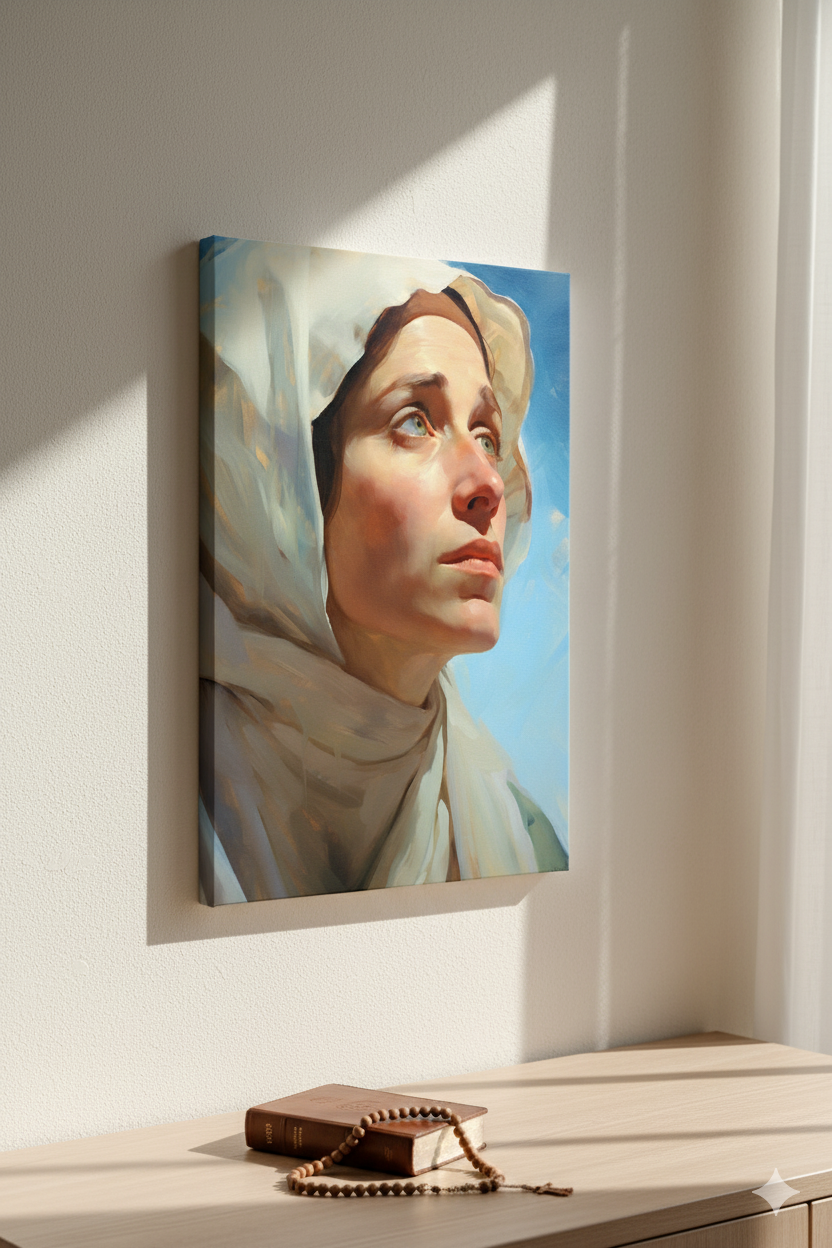 Mother Of Grace | Virgin Mary | Catholic Canvas Wall Art