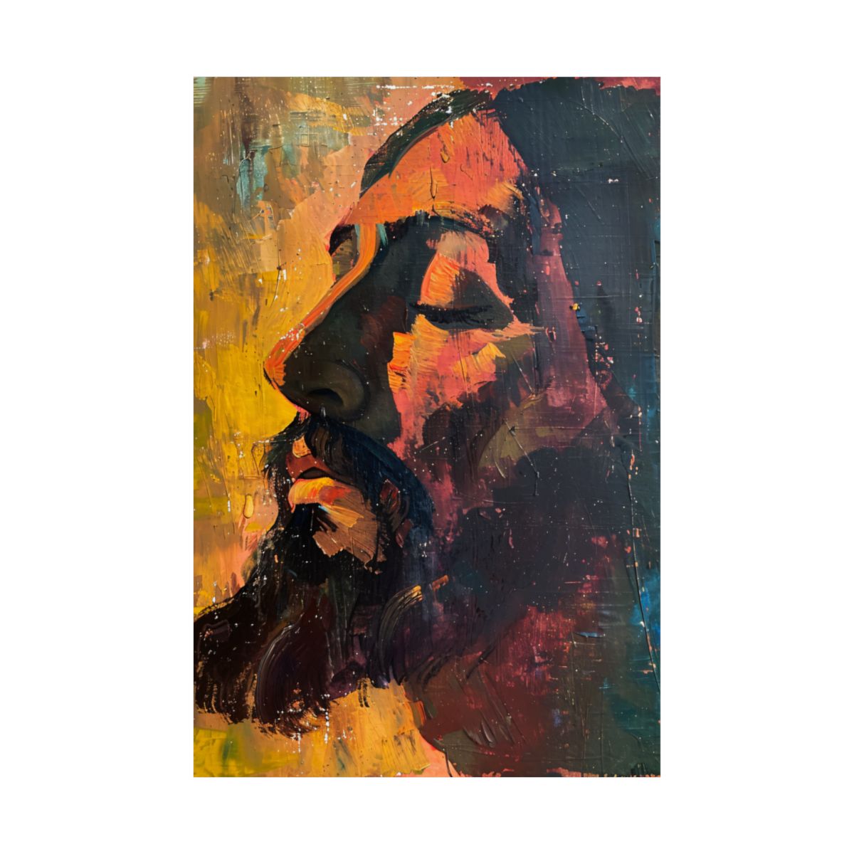 "One With The Father" – Midcentury Modern Jesus Art Print