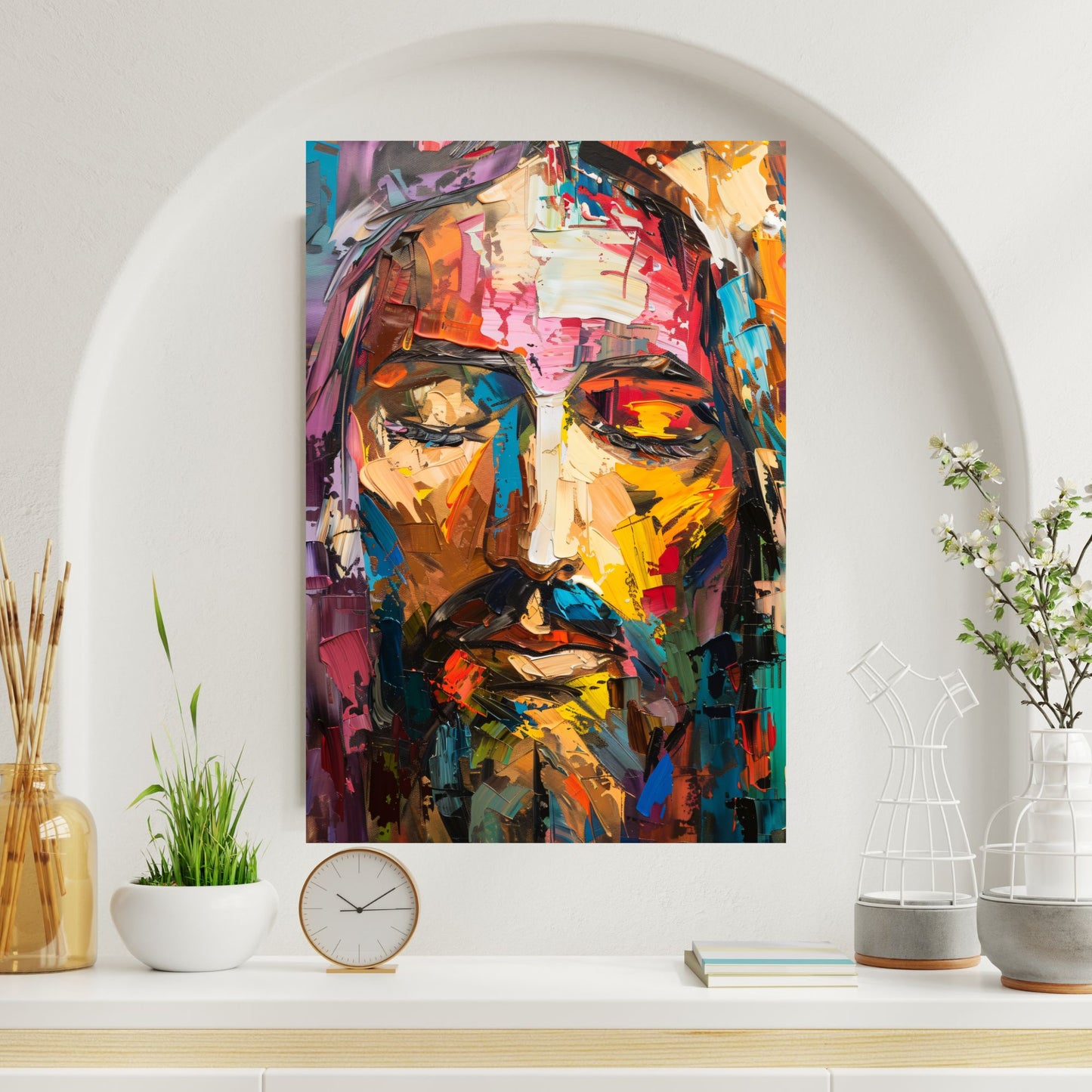 Rainbow Christ | Modern Style | Fine Art Print