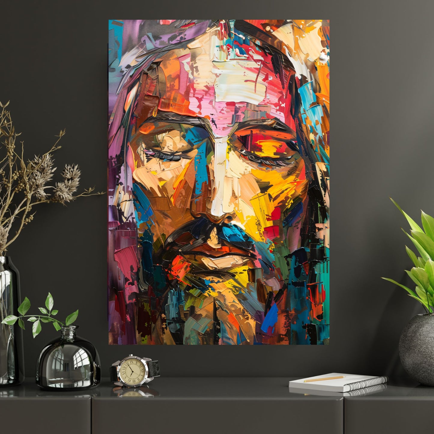 Rainbow Christ | Modern Style | Fine Art Print