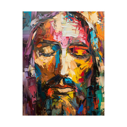 “Rainbow Christ” – Modern Christian Art Print
