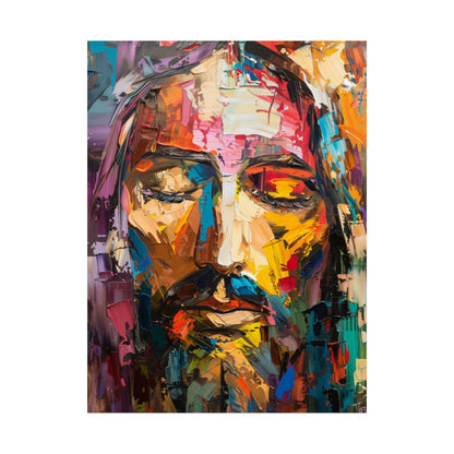 “Rainbow Christ” – Modern Christian Art Print