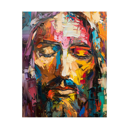 “Rainbow Christ” – Modern Christian Art Print