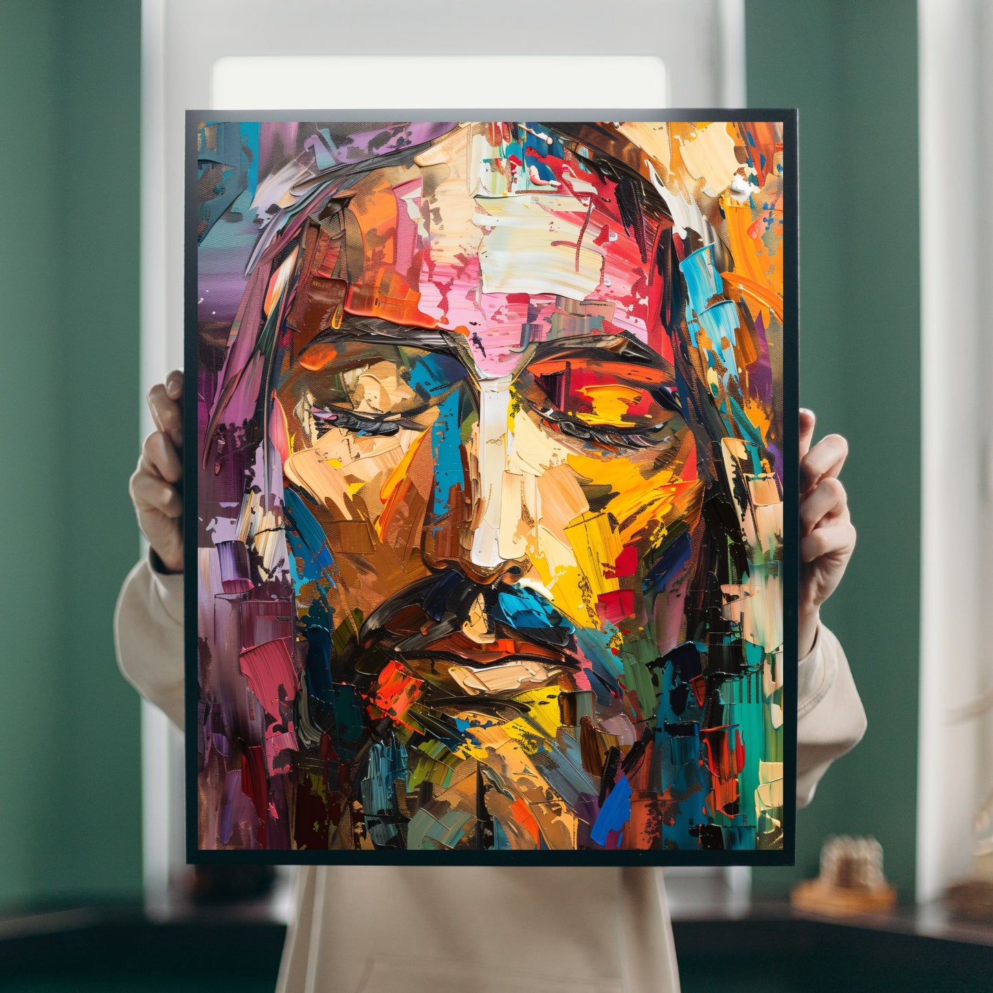 Rainbow Christ | Modern Style | Fine Art Print