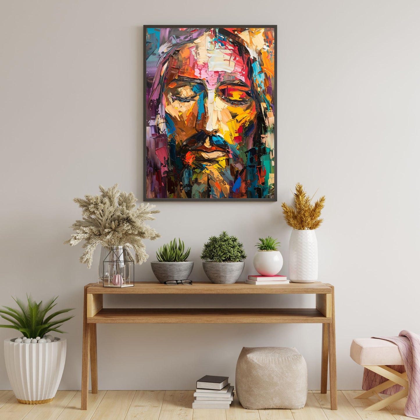 Rainbow Christ | Modern Style | Fine Art Print