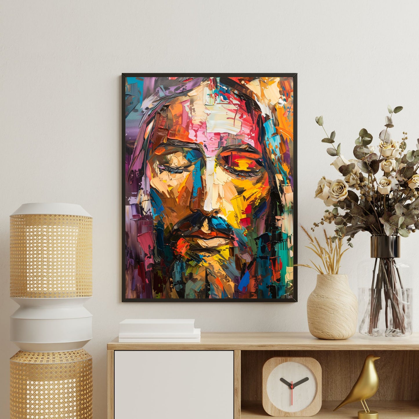 Rainbow Christ | Modern Style | Fine Art Print
