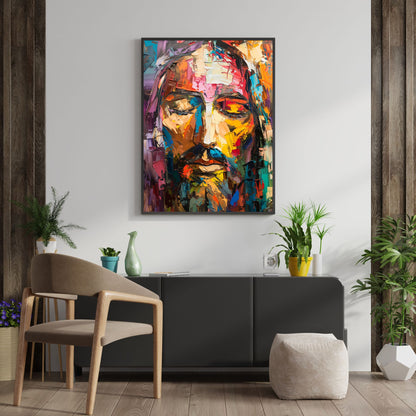 Rainbow Christ | Modern Style | Fine Art Print