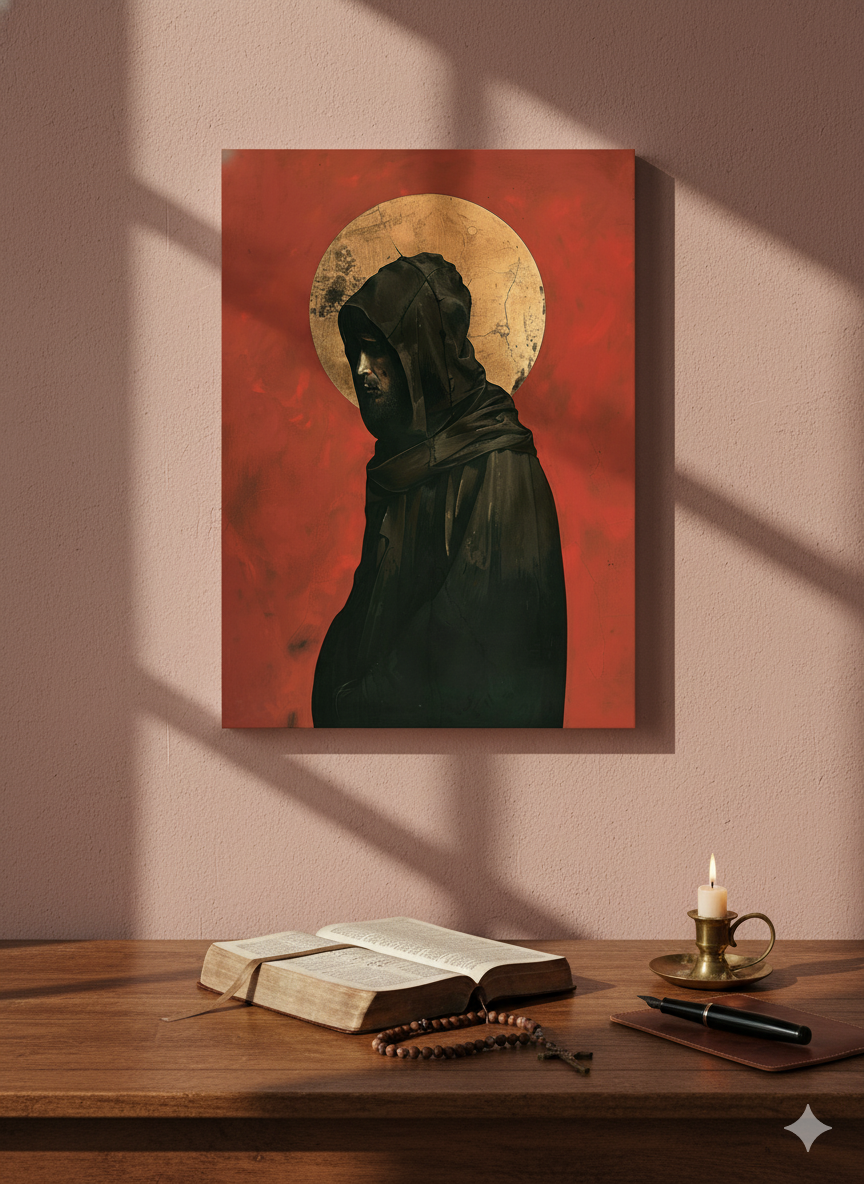 Saint Francis Contemplative | Catholic | Christian Canvas Wall Art