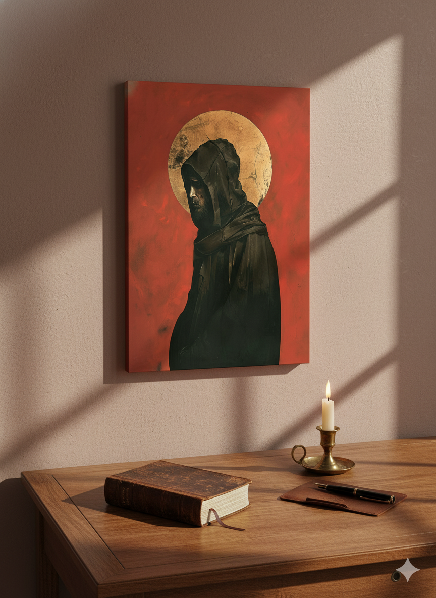 Saint Francis Contemplative | Catholic | Christian Canvas Wall Art