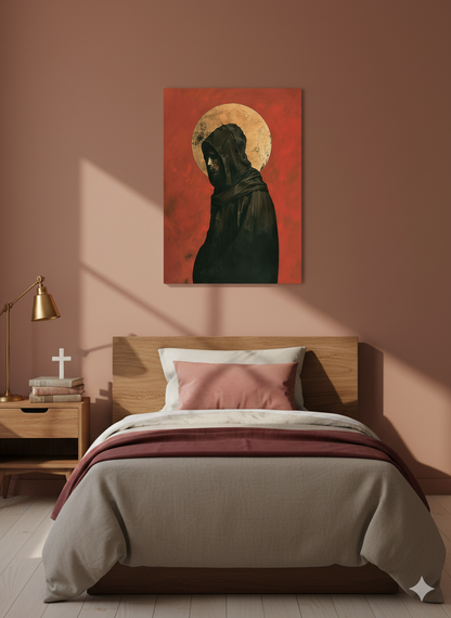 Saint Francis Contemplative | Catholic | Christian Canvas Wall Art