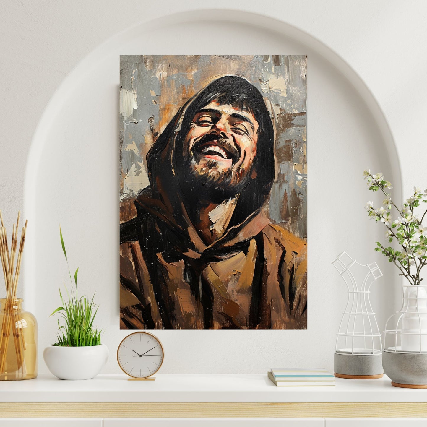 Saint Francis Rejoicing | Midcentury Style | Fine Art Print