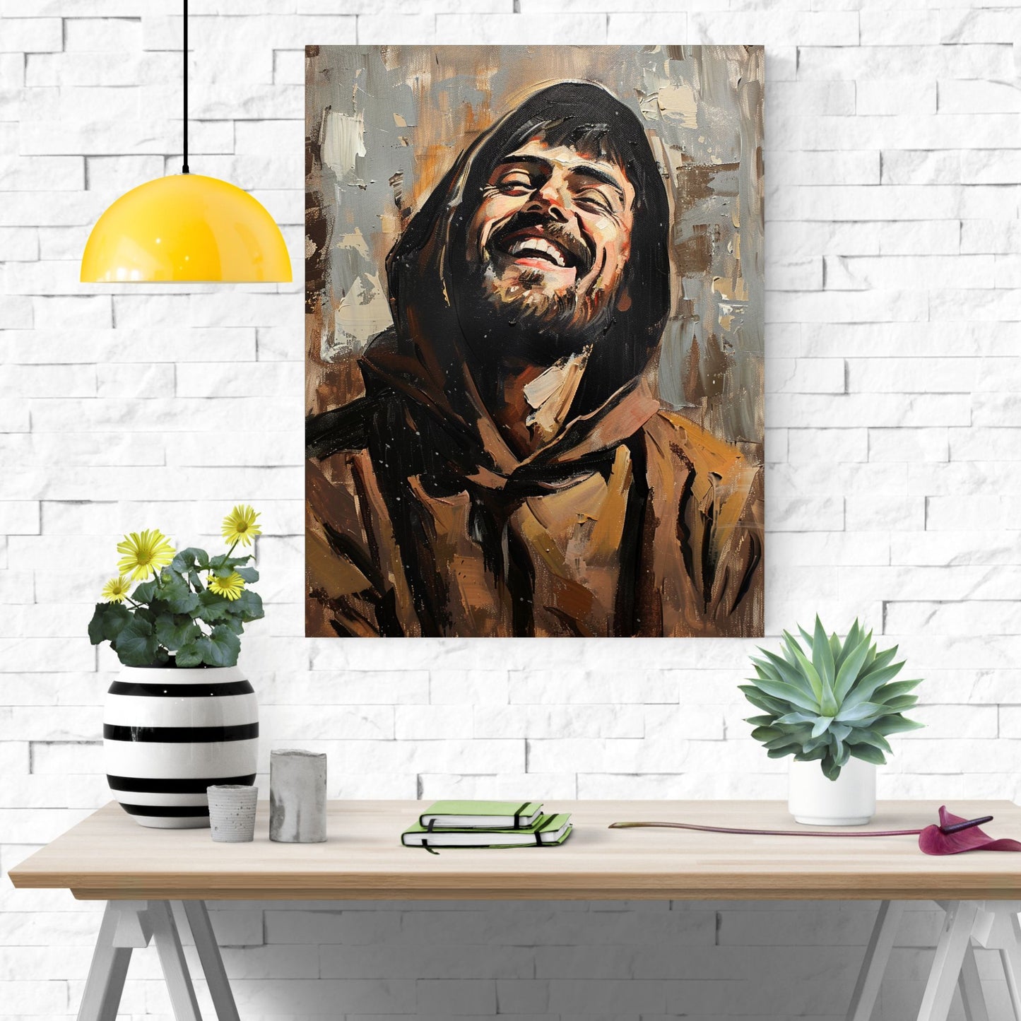 Saint Francis Rejoicing | Midcentury Style | Fine Art Print