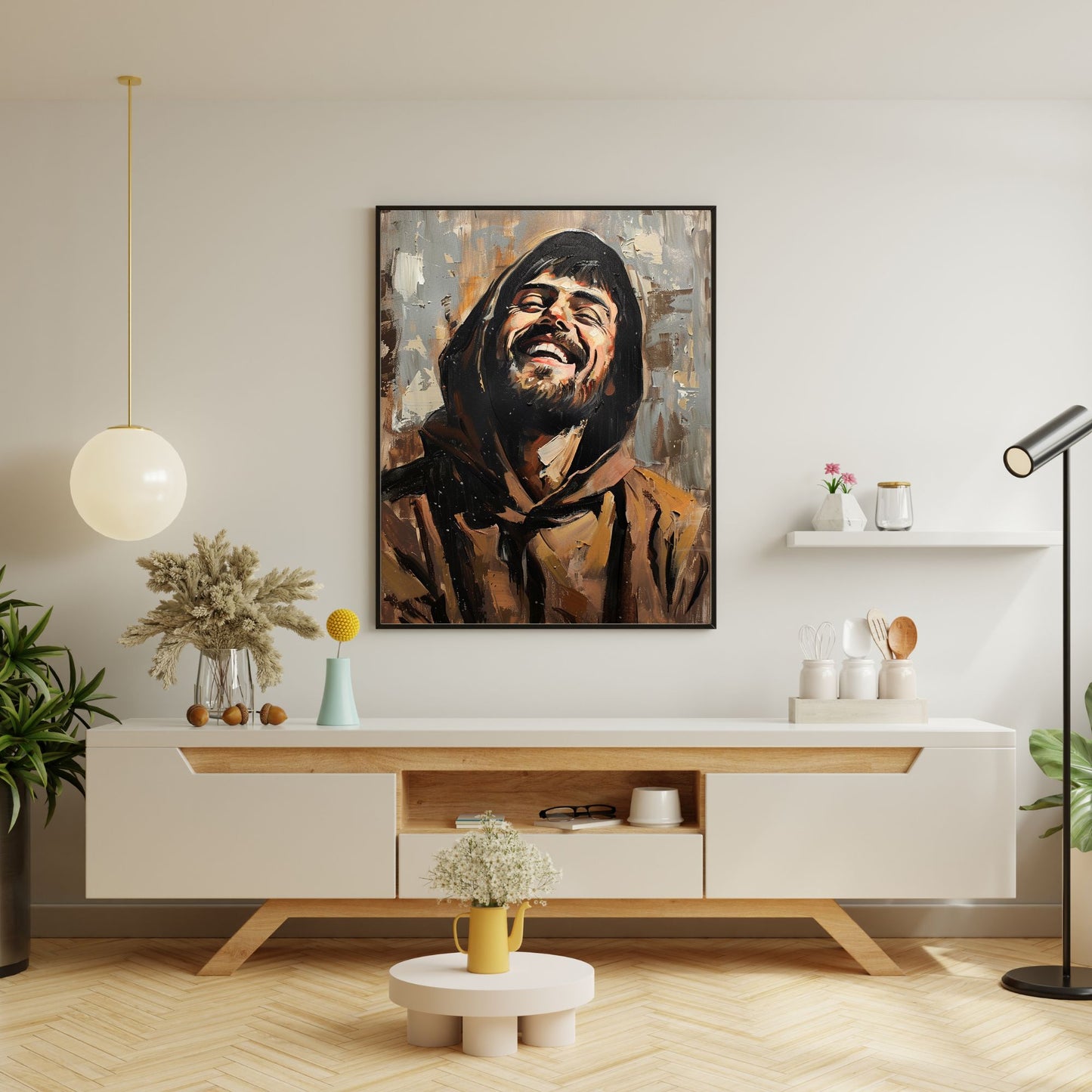 Saint Francis Rejoicing | Midcentury Style | Fine Art Print