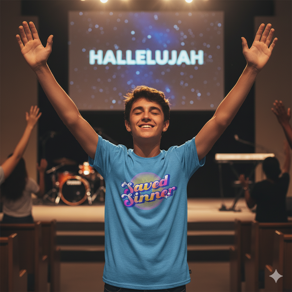 Saved Sinner 90s-Style T-Shirt