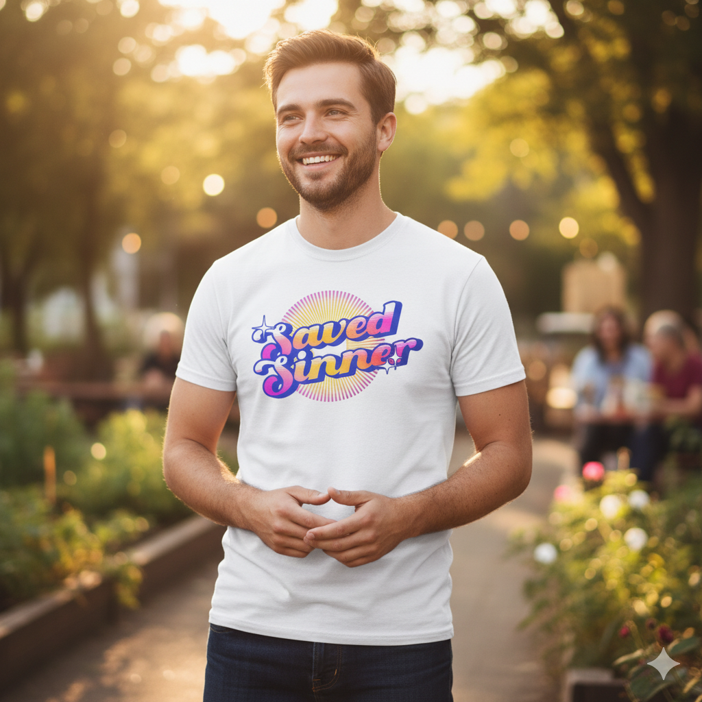 Saved Sinner 90s-Style T-Shirt
